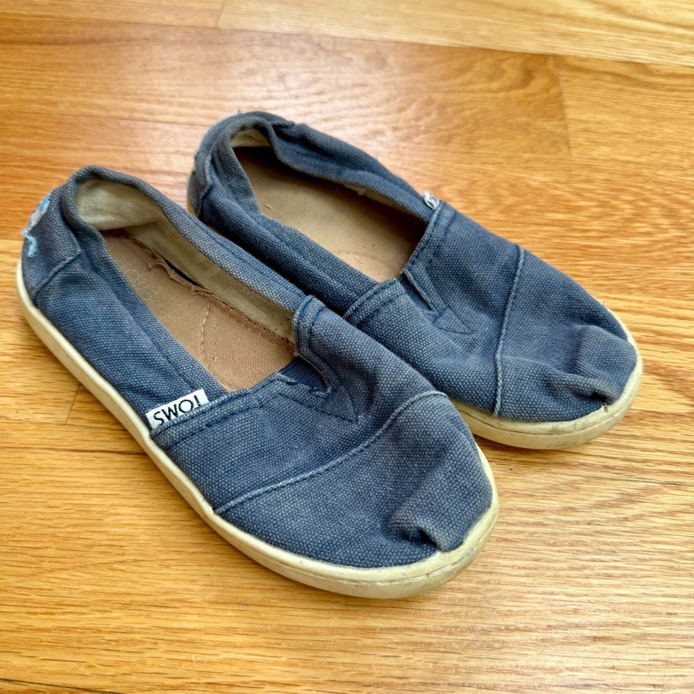 Kids Toms - Size 12 - Navy Blue